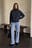 Brushed Wool Batwing Turtleneck Knitted Sweater