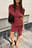 Buckle Detail Draped Mini Dress