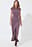 Buckle Short Sleeve Maxi Dress