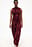 Burn Out Funnel Neck Maxi Dress