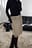Cargo Belt Detail Knee Length Skirt
