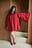 Chiffon mini-jurk met ruches