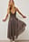 Chiffon Strap Midi Dress