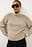 Chunky Ribbed Contrast Knitted Sweater