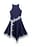 Contrast Lace Satin Midi Dress