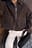 Contrast Seam Faux Suede Jacket