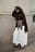 Cotton Pintuck Maxi Skirt