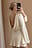 Crinkle Satin Waterfall Back Mini Dress