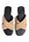 Wildledersandalen mit überkreuzten Riemchen