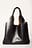 Doppelte Griff Leder-Shopper