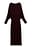 Draped Batwing Knitted Maxi Dress