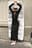 Robe longue drapée en jersey