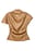 Top transparente drapeado