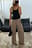 Elastic Detail Low Waist Suit Pants