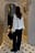 Satin-Hose mit hoher Taille und weitem Bein