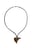 Faux Leather Strap Heart Necklace