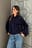 Chaqueta extragrande de ante sintético