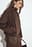 Faux Suede Shoulder Detail Jacket