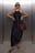 Flowy Draped Jersey Maxi Dress