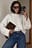 Folded Sleeve Knitted Sweater