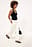 Folded Waistband Wide Pants