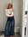 Long Sleeve Draped Jersey Top