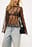 Fringe Sequin Long Sleeve Top