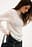 Funnel Neck Seam Detail Crinkle Top