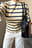 Funnel Neck Shaped Cotton T-shirt