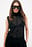 Funnel Neck Sleeveless Top