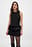 Faux Fur Detail Mini Dress