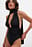 Badeanzug mit geraffter Taille