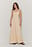 Linen Blend Maxi Dress Beige | NA-KD