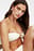 Bandeau-Bikini-Oberteil mit Golddetail