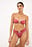 Hammered Buckle Detail Bikini Bandeau