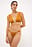 Hammered Buckle Detail Bikini Top