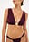Hammered Buckle Detail Bikini Top
