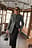Blazer Melange de Cuello Alto
