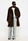 High Neck Faux Fur Coat