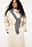 Trenchcoat met hoge kraag en lange lengte