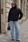 High Neck Wool Blend Jacket
