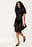 Jersey Pencil Lace Midi Skirt