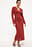 Pointelle-Maxikleid aus Strickstoff mit Cardigan