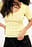 Knitted Pointelle Short Sleeve Top