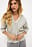 Knitted Puff Sleeve Wool Blend Cardigan