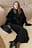 Knitted Ribbed Turtleneck Maxi Dress