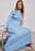 Knitted Round Neck Frill Maxi Dress