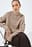 Knitted Round Neck Wool Blend Sweater
