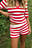 Knitted Striped Shorts