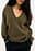 Knitted V-Neck Wool Blend Sweater